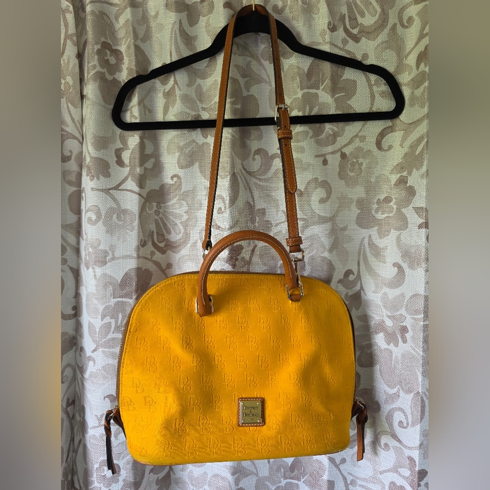 Dooney & Bourke Yellow Leather Satchel